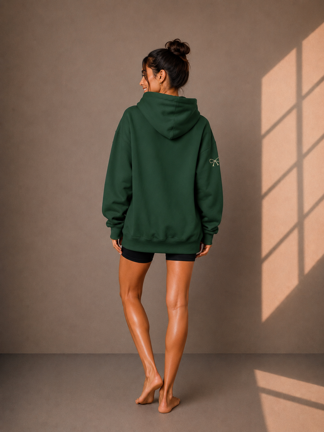 Elleshee Bow Oversized Heavyweight Hoodie