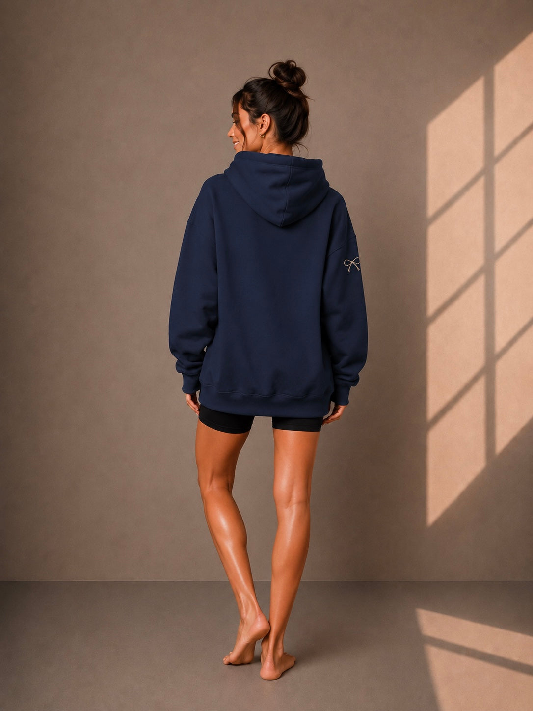 Elleshee Bow Oversized Heavyweight Hoodie